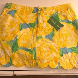 Lilly Pulitzer NWT 🦄 Colette Skort Sunglow First Impressions Size 4
